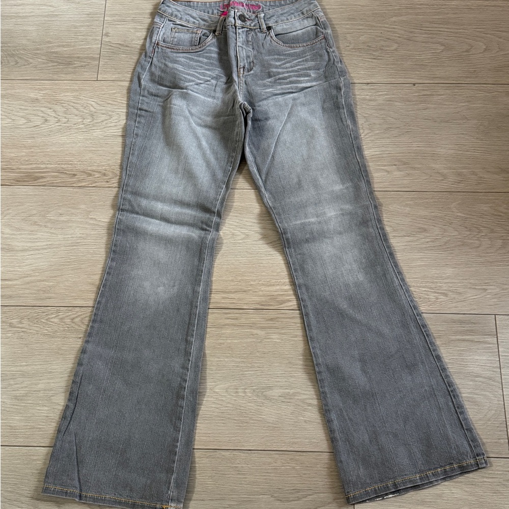 Limited Too Women's Flare Gray Jeans